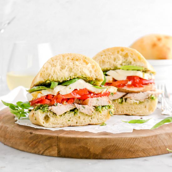 Chicken Caprese Sandwich