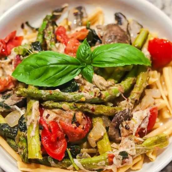Creamy Italian Chickpea Pasta