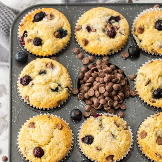 Blueberry Chocolate Chip Muffins