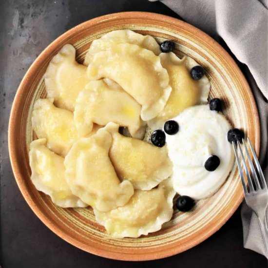 Polish Sweet Cheese Pierogi