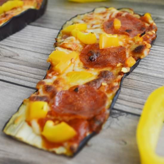 Air Fryer Eggplant Pizza