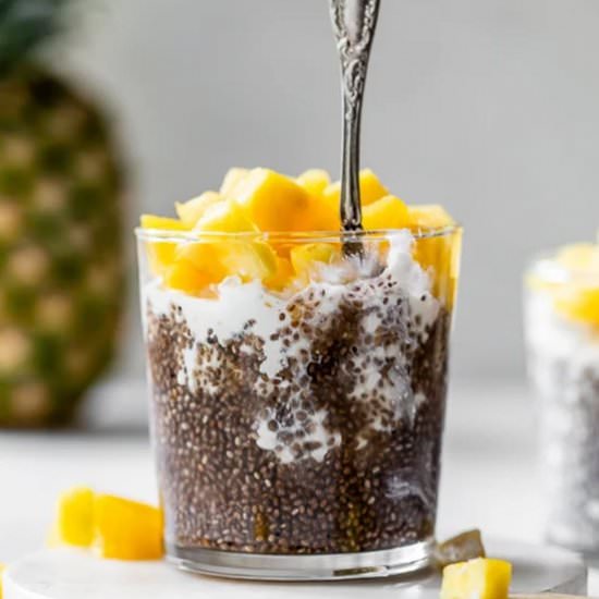 Pineapple Chia with Cottage Cheese