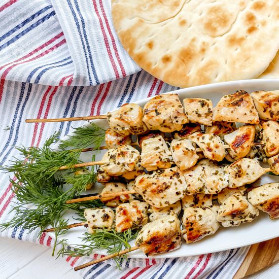 Easy Greek Chicken Souvlaki