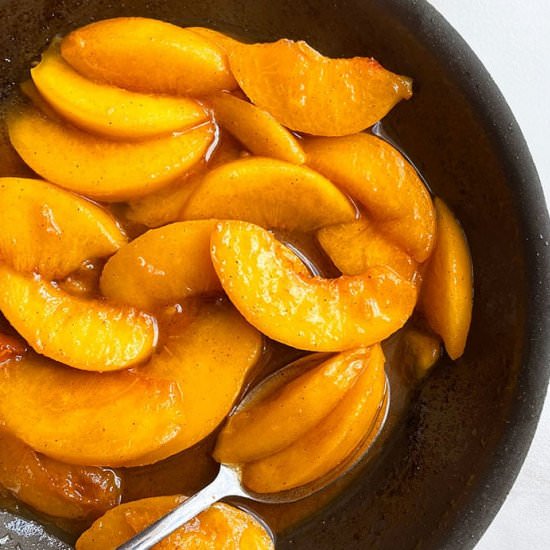Caramelized Baked Peaches