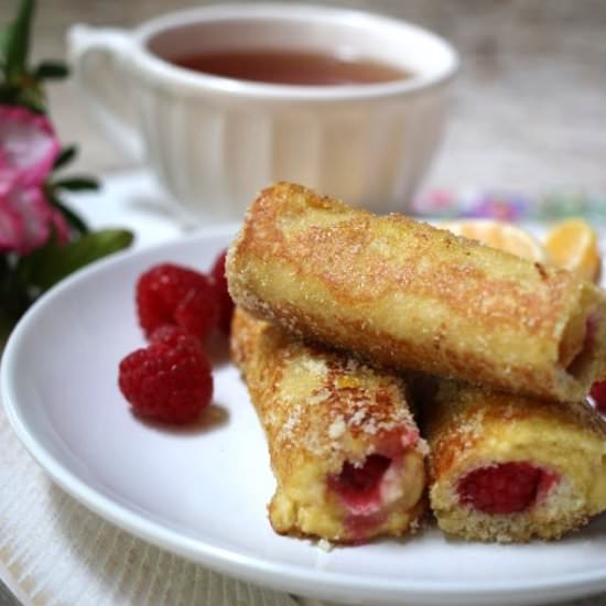 Orange Raspberry French Toast rolls