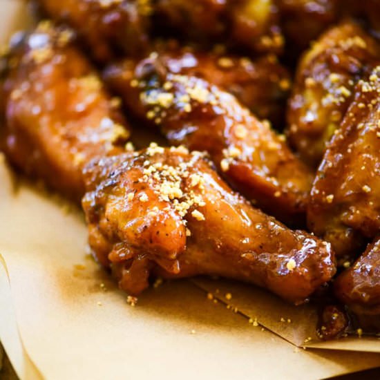 Honey Peanut Butter Chicken Wings