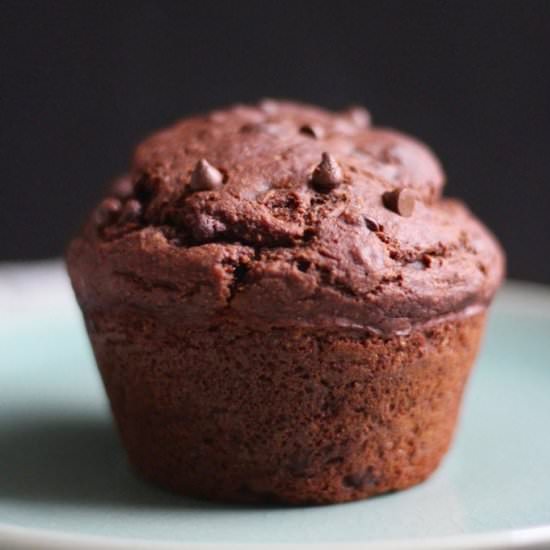 Double Chocolate Jumbo Muffins