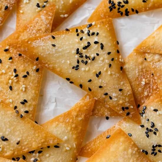 Baked Wonton Chips