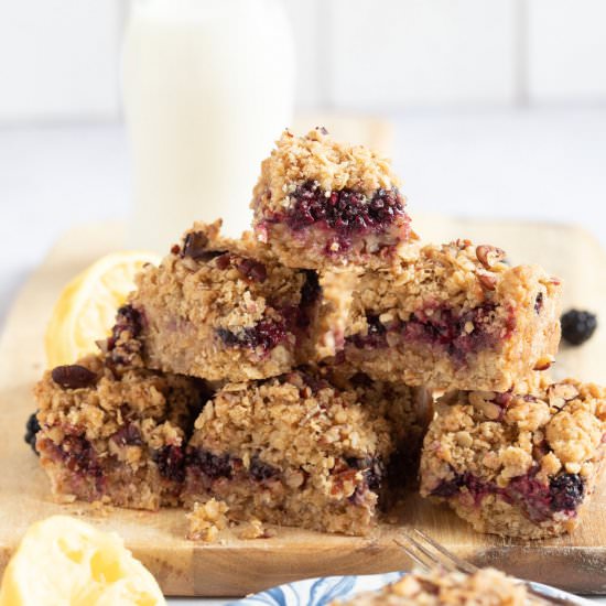 Blackberry Crumble Bars