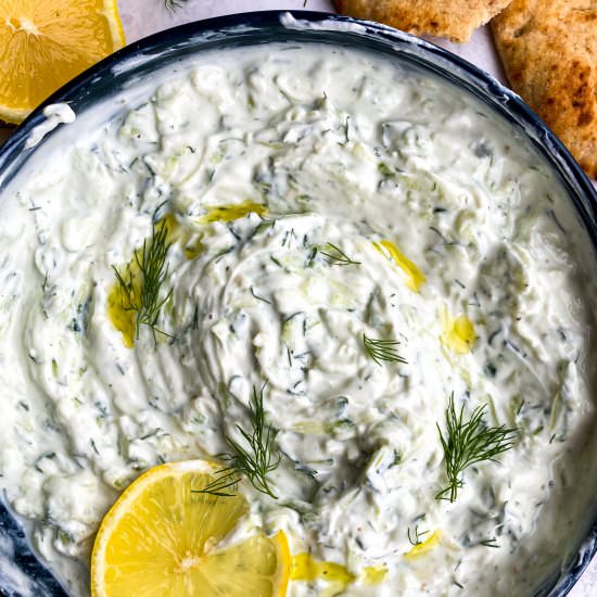 Authentic, Easy Tzatziki Sauce