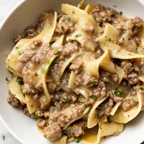 beef and noodles