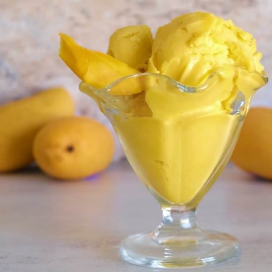 Vegan Coconut Mango Ice Cream