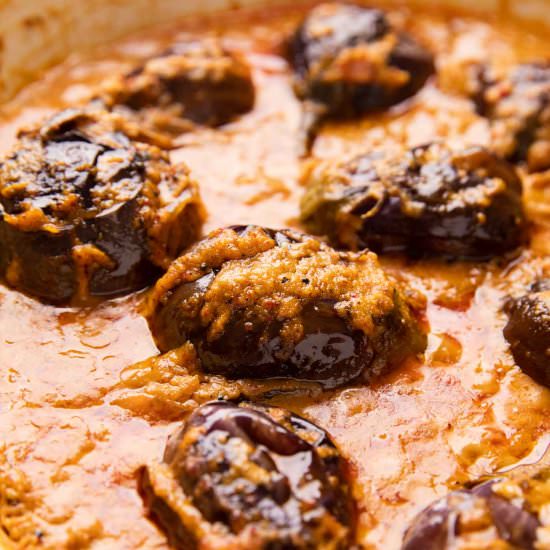 Stuffed Brinjal Curry