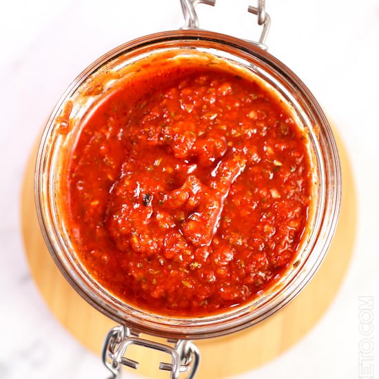 2-minute tomato/pizza sauce