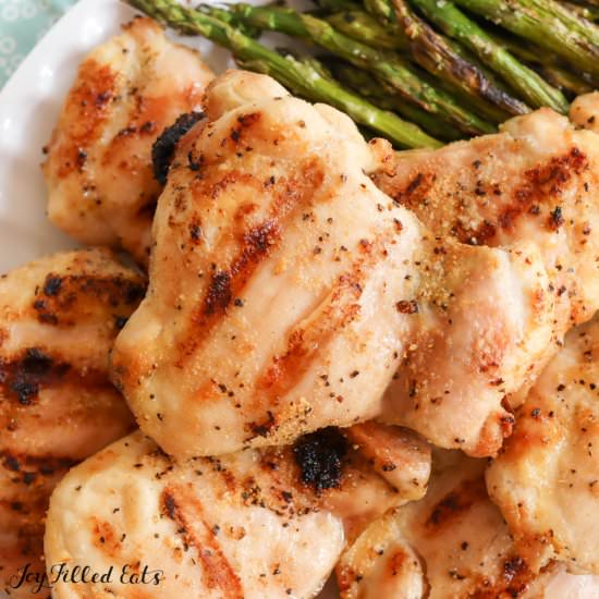 Grilled Boneless Chicken Thighs