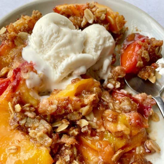 Vegan Peach Crisp