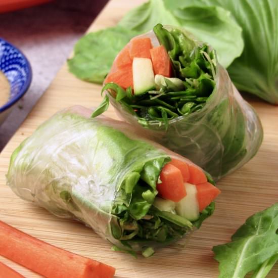 Veggie Summer Rolls & Peanut Sauce