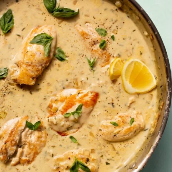 Creamy Philadelphia Chicken Pasta