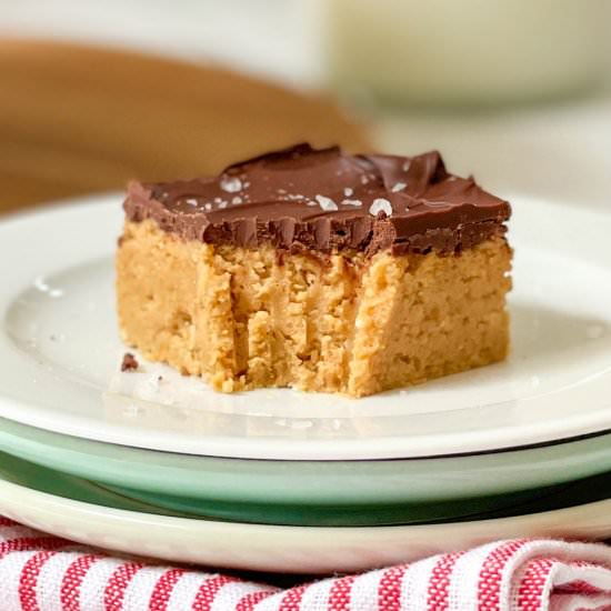 No Bake Chocolate Peanut Butter Bar