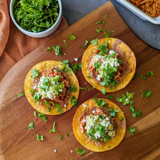 Chicken Tinga Tostada