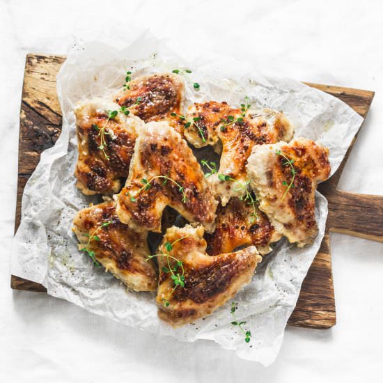 Dijon Chicken Wings