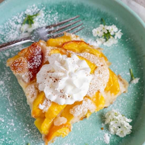 Cream Cheese Peach Cobbler