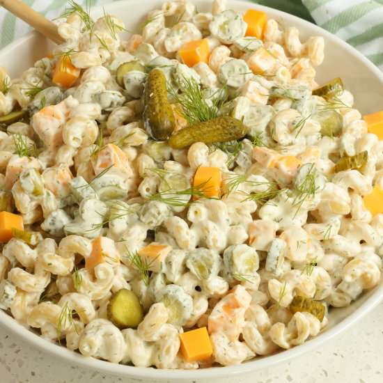 Dill Pickle Pasta Salad