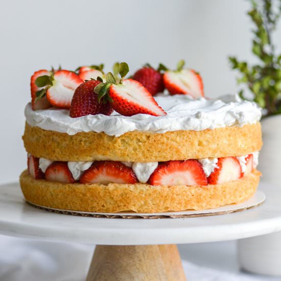 Vegan Strawberry Shortcake Cake