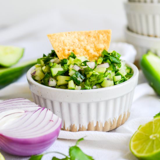 Cucumber Pico De Gallo