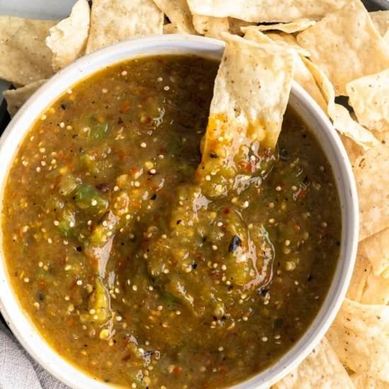 tomatillo red chile salsa