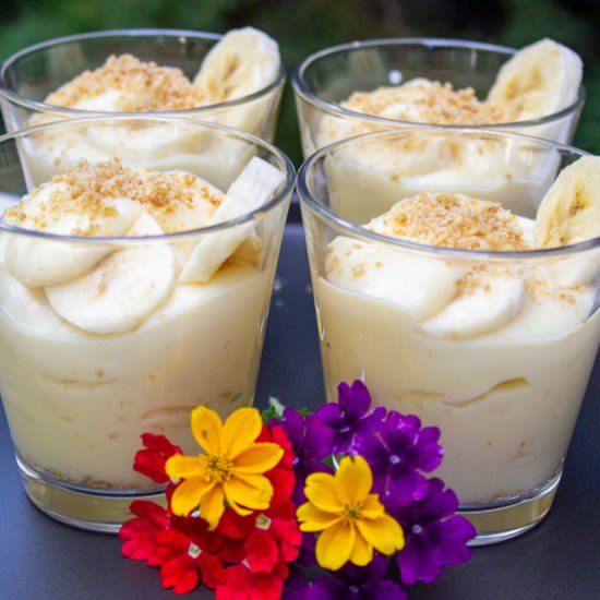 Homemade Banana Pudding Cups