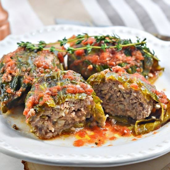KETO STUFFED CABBAGE ROLLS