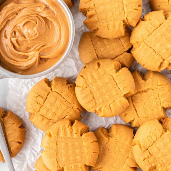Cake Mix Peanut Butter Cookies