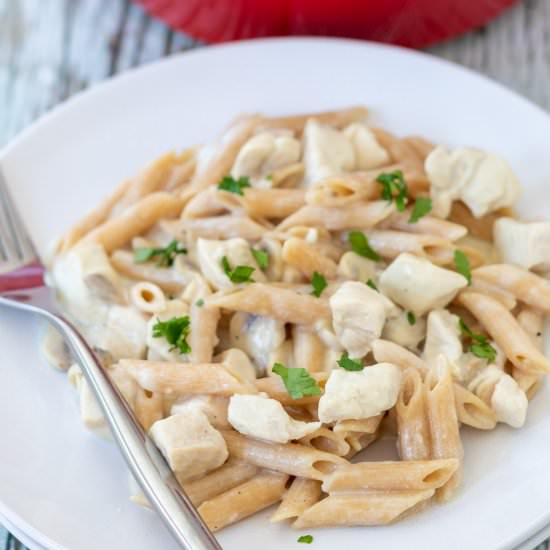 Low Fat Chicken Pasta White Sauce