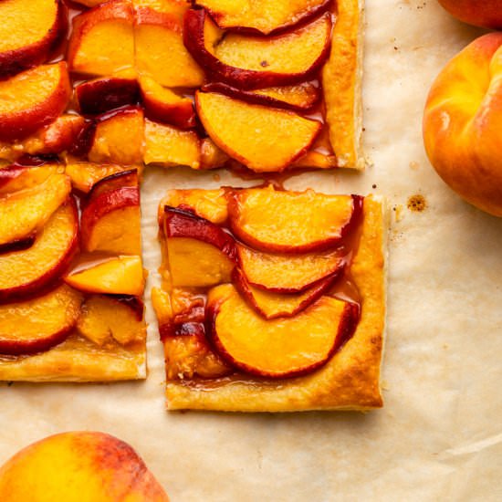 PUFF PASTRY PEACH GALETTE