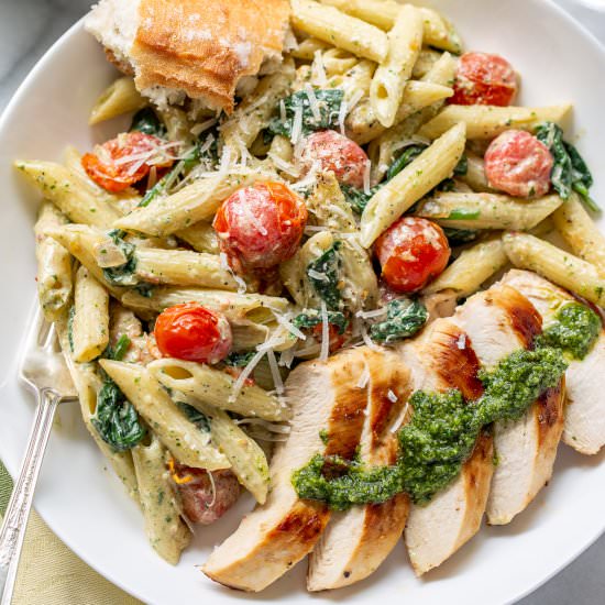 Pesto Chicken Pasta