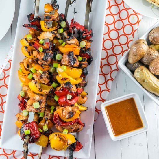 Sweet & Spicy Chicken Skewers