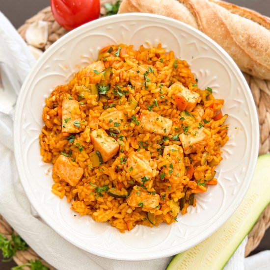 Rice with Salmon & Vegetables