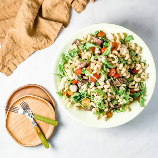 steak pasta salad