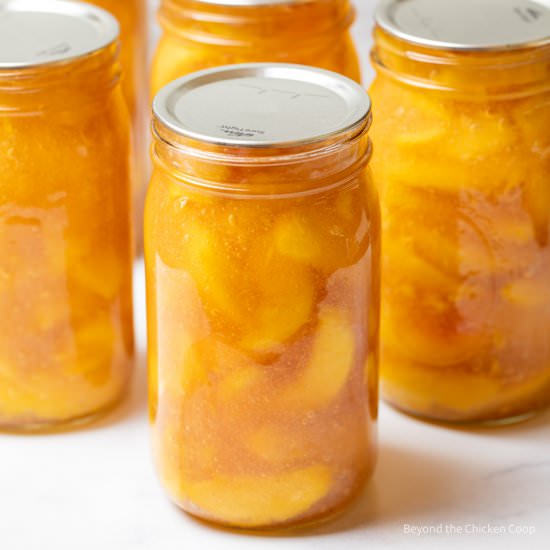 Canning Peach Pie Filling