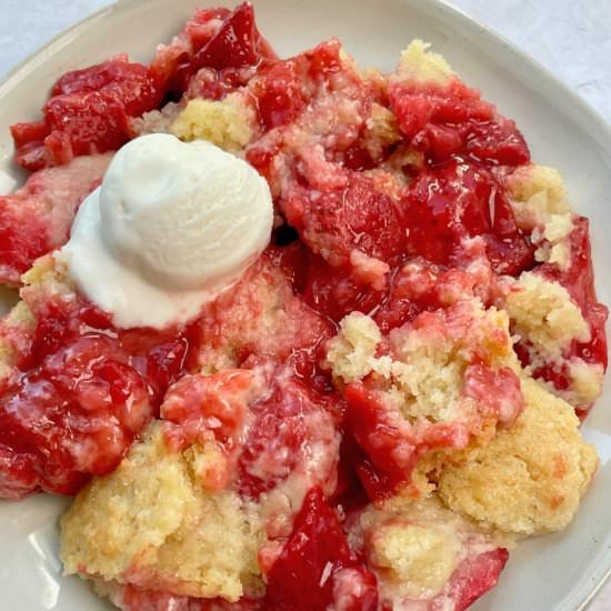 Vegan Strawberry Cobbler