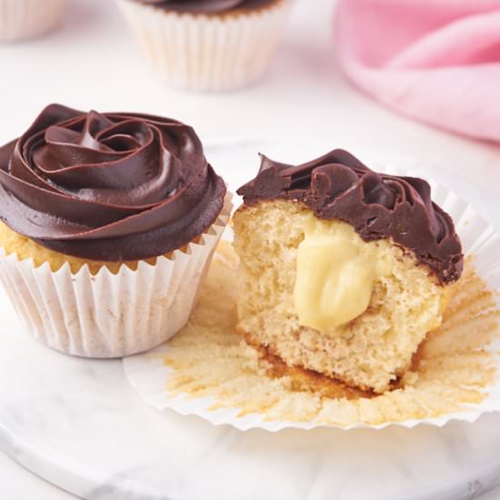 Boston Cream Pie Cupcakes