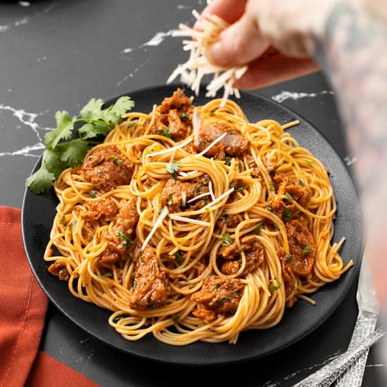 Devilish Angel Hair Pasta