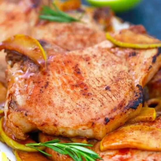 Cinnamon Apple Pork Chops