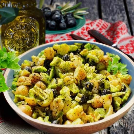 Vegan avocado salad