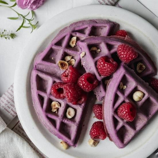 Little MAC’s Ube Mochi Waffles