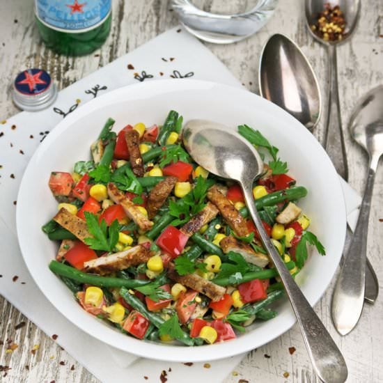 Colorful summer salad