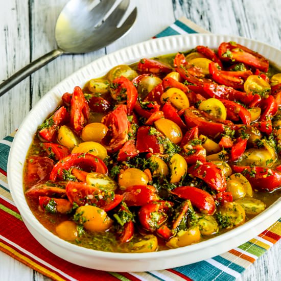 Marinated Tomatoes Herb Dressing