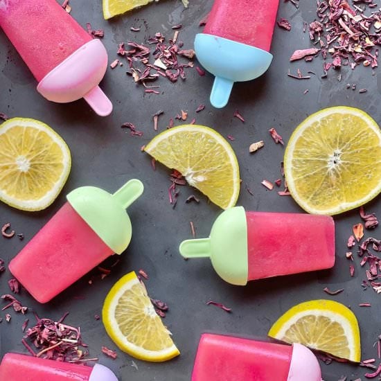Hibiscus Orange Popsicles