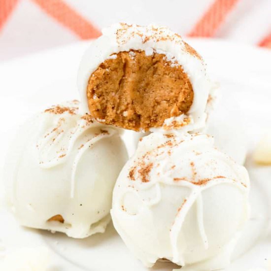 No Bake Pumpkin Cheesecake Bites